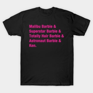 Barbie and Ken Pink T-Shirt